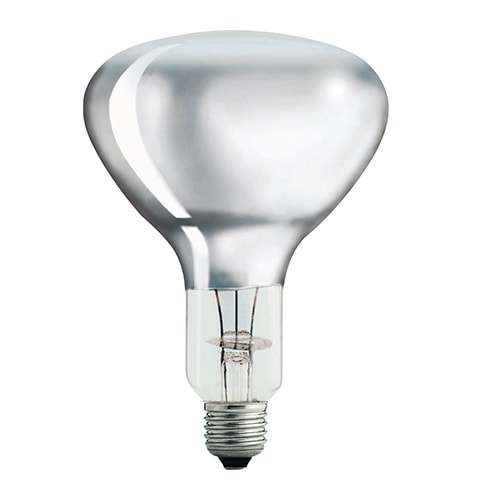 飛利浦 PHILIPS 紅外線石英膽 – 250W / 透明 / E27 / IR250CH BR125